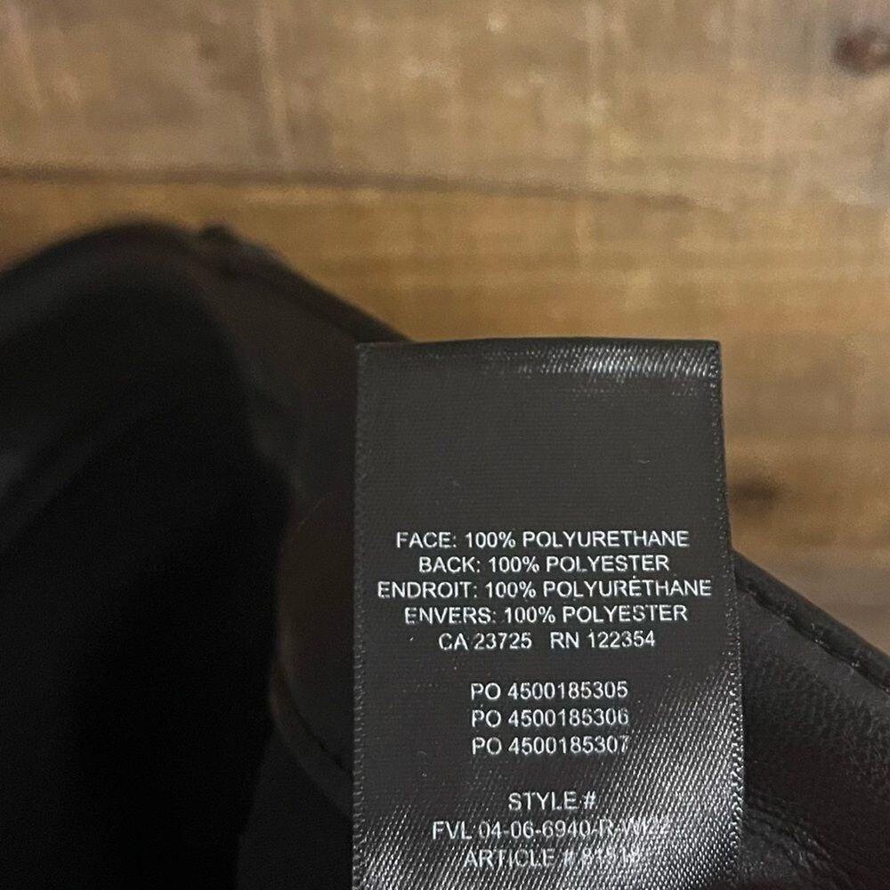 Aritzia Wilfred The Melina Pant Black Vegan Leather Pants Size 8 - Picture 12 of 12